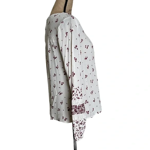 Knox Rose Boho Chic Embroidered Blouse Size S - Picture 4 of 16